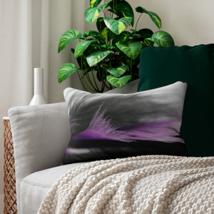 Custom Artwork Lumbar Pillow Lilac/Gray