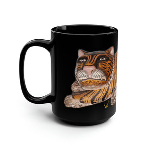 Mug 15oz Black/Orange/Tiger