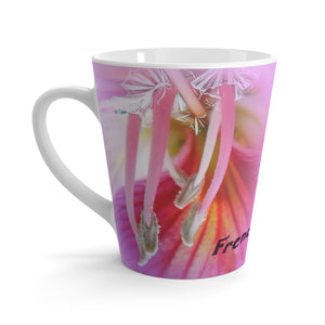 12oz Latte Tee Mug Pink