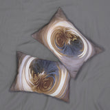 Custom Artwork Lumbar Pillow Blue/White/Beige