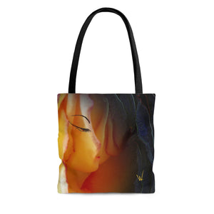 Custom Artwork Tote Bag Red/Orange/Yellow/Rose