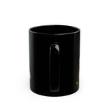 Black mug with a Tiger 