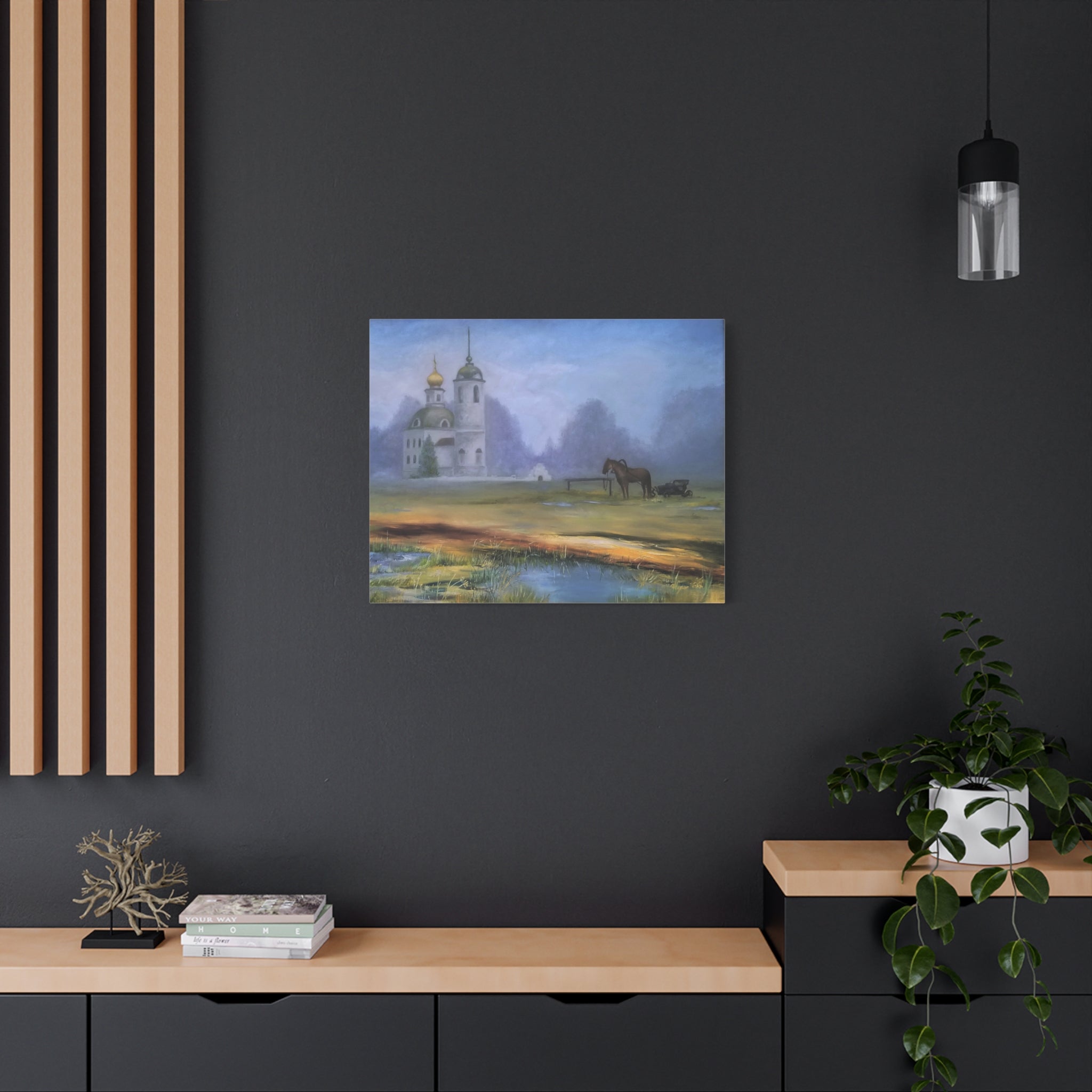 Canvas Art Print - Early in the Morning, Matte, Stretched