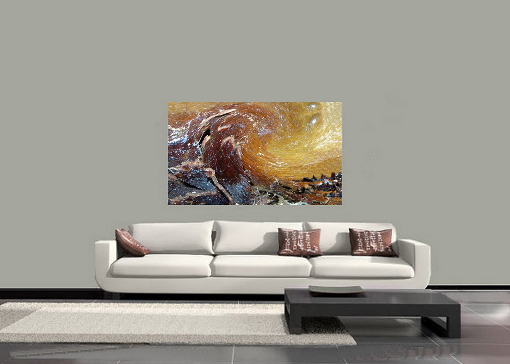 Abstract Ocean Wave Canvas Print