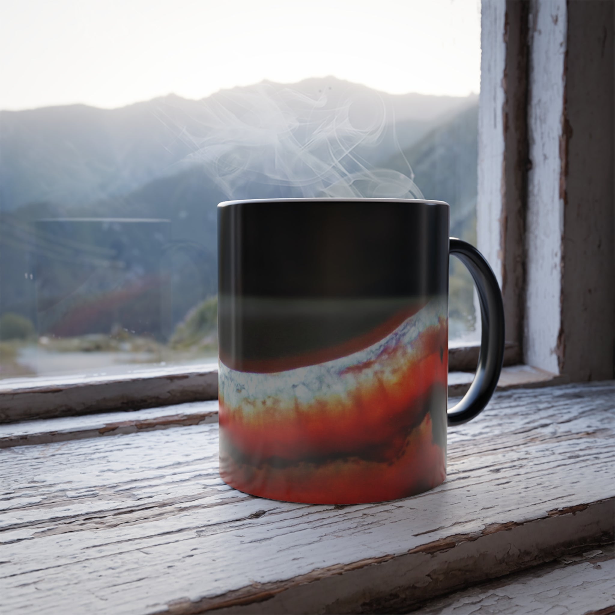 Agate Landscape Color Changing Mug 11oz — Artist Original Art, Free Shipping