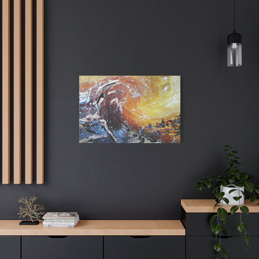 Abstract Ocean Wave Canvas Print