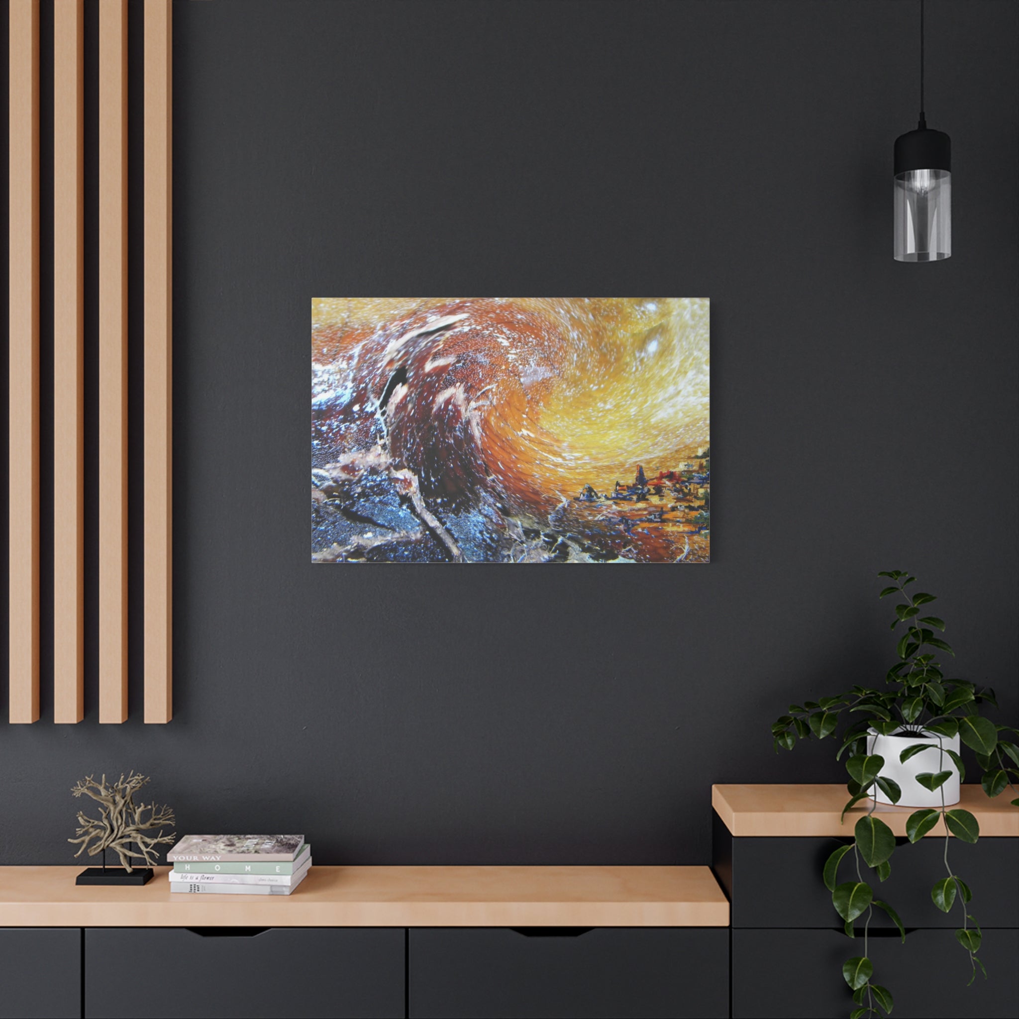 Abstract Ocean Wave Canvas Print