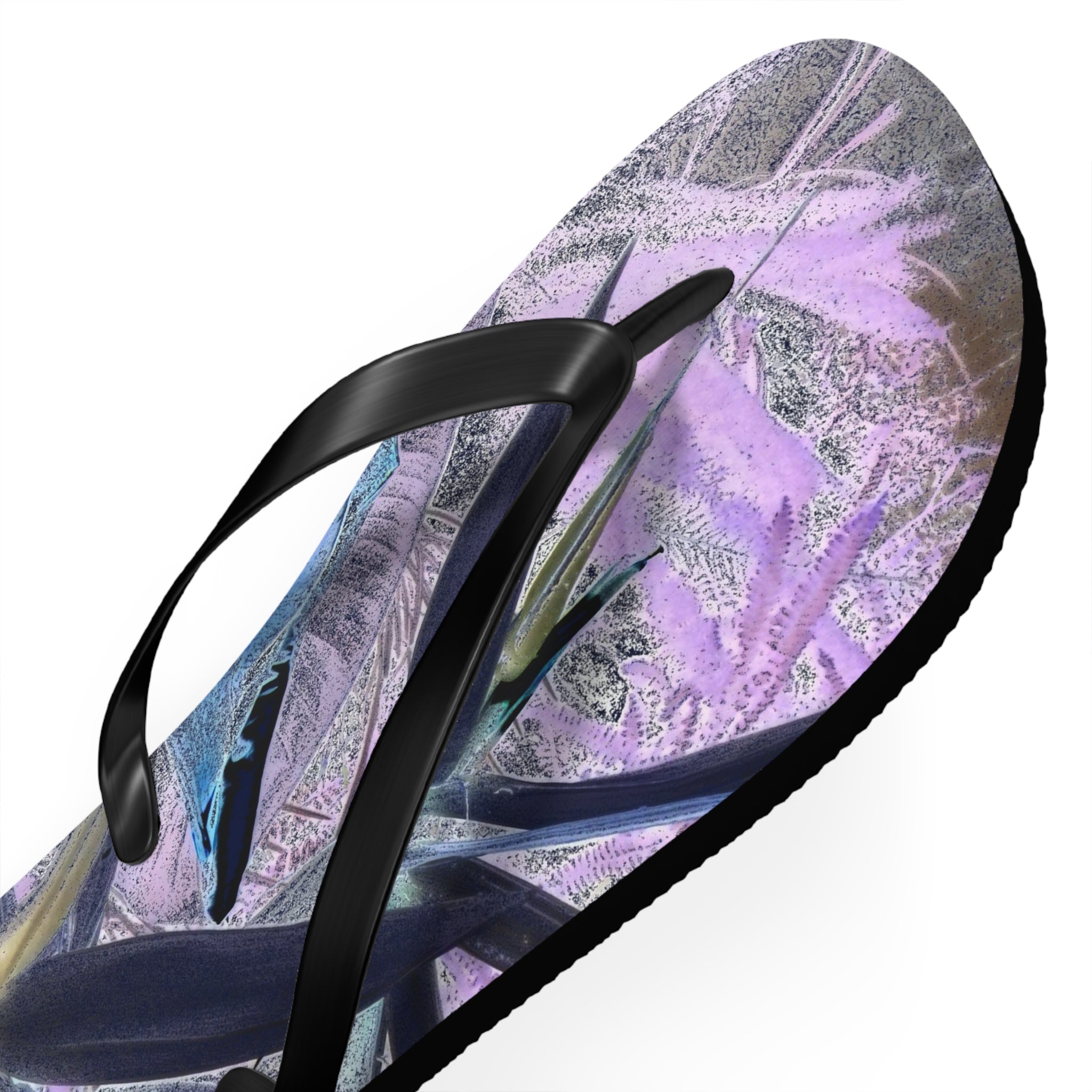 Flip Flops Purple & Black 
