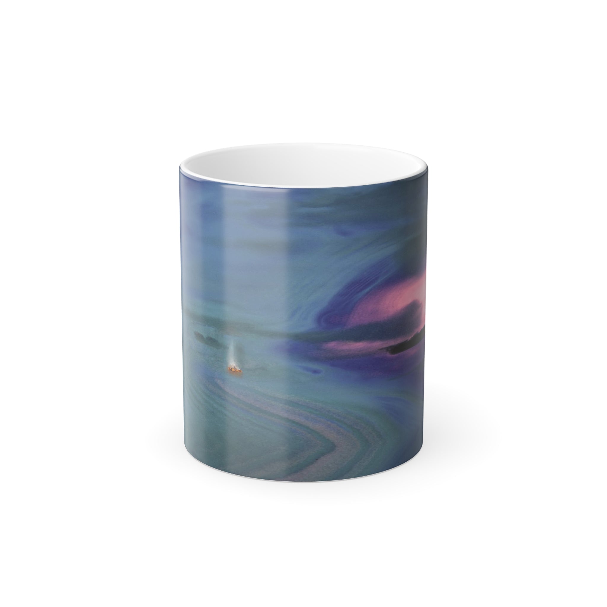 Key West Sunset Color Changing Mug 11oz — Microphotography Stone Art, Free Shipping