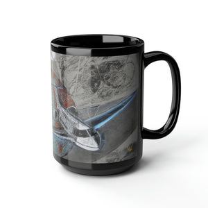  Mug Black/Blue/Airplane