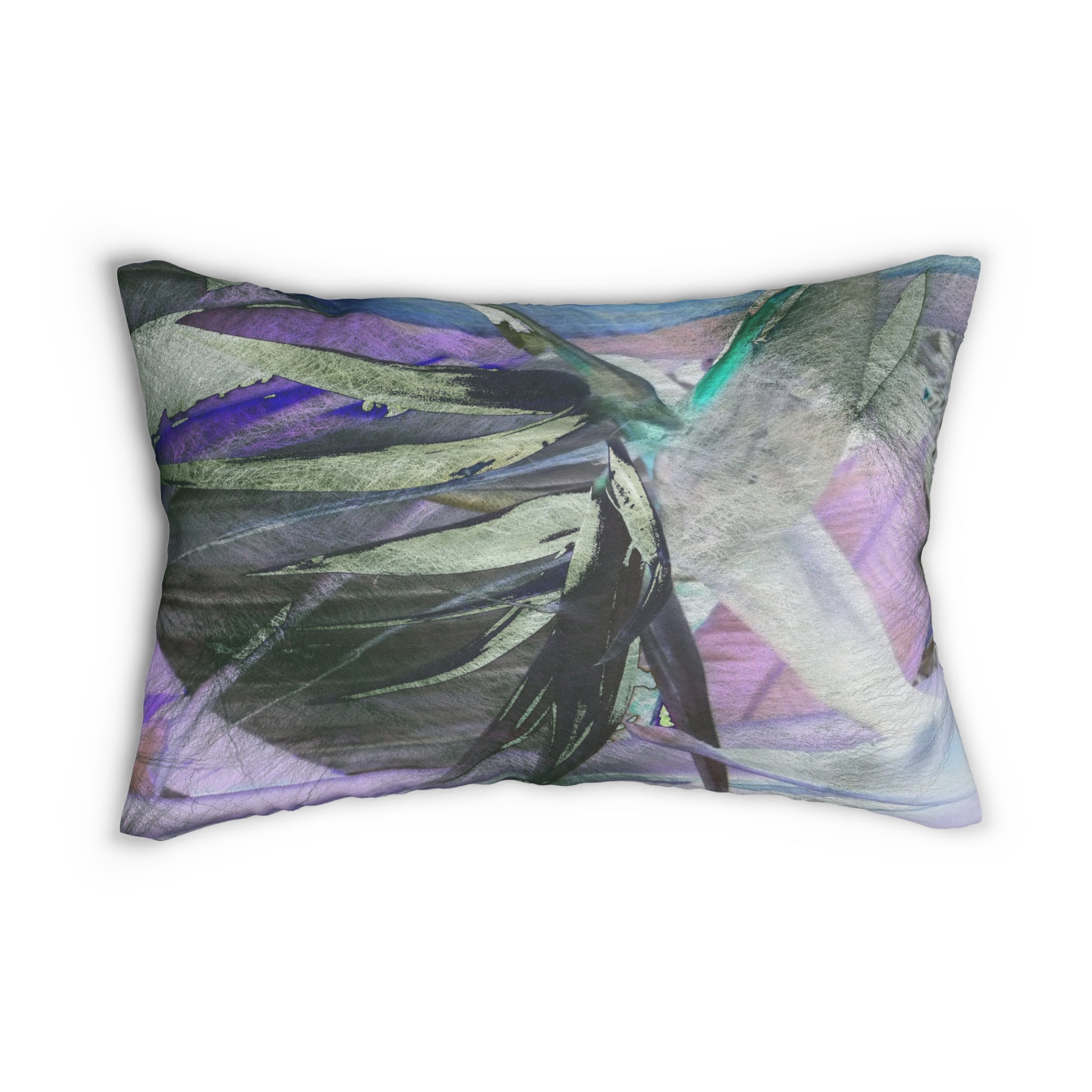  Lumbar Pillow Green/Lilac