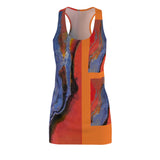 Racerback Dress - Blue/Red