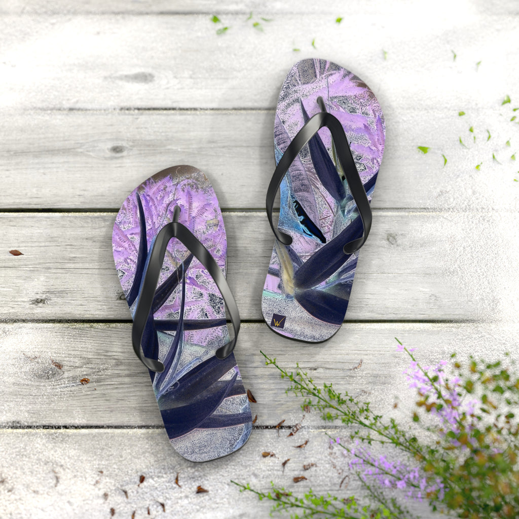 Flip Flops Purple & Black 