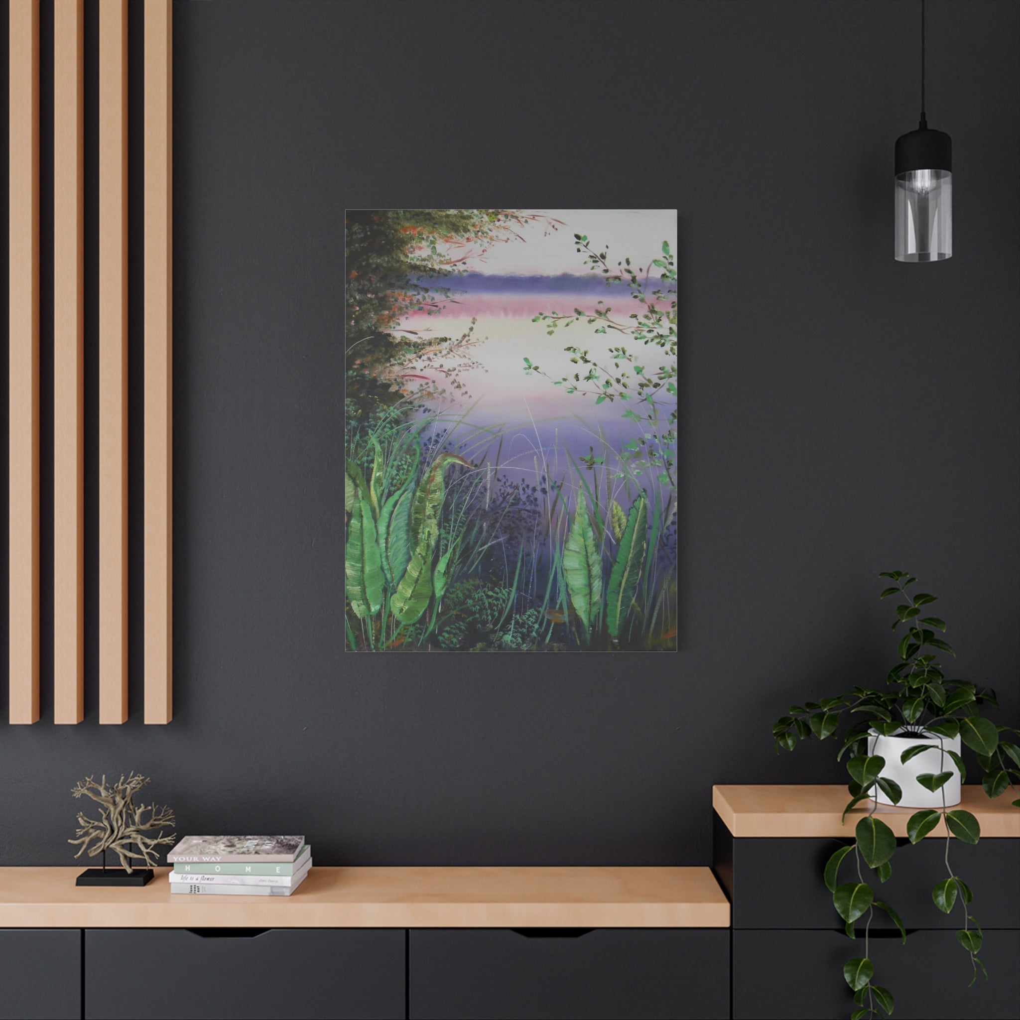 Canvas Print - Tranquil Waters Oil Painting