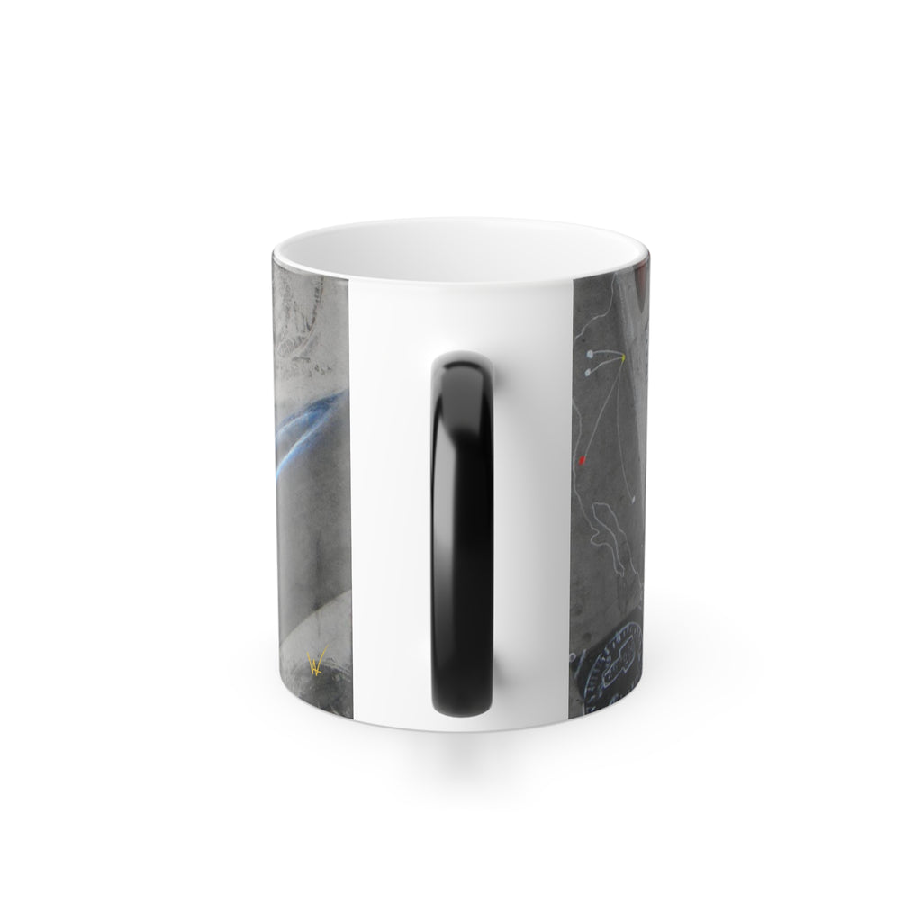 Color-Changing Airplane Mug — 11oz Morphing Coffee Cup