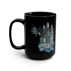 15oz Mug Black/Blue/Dragon