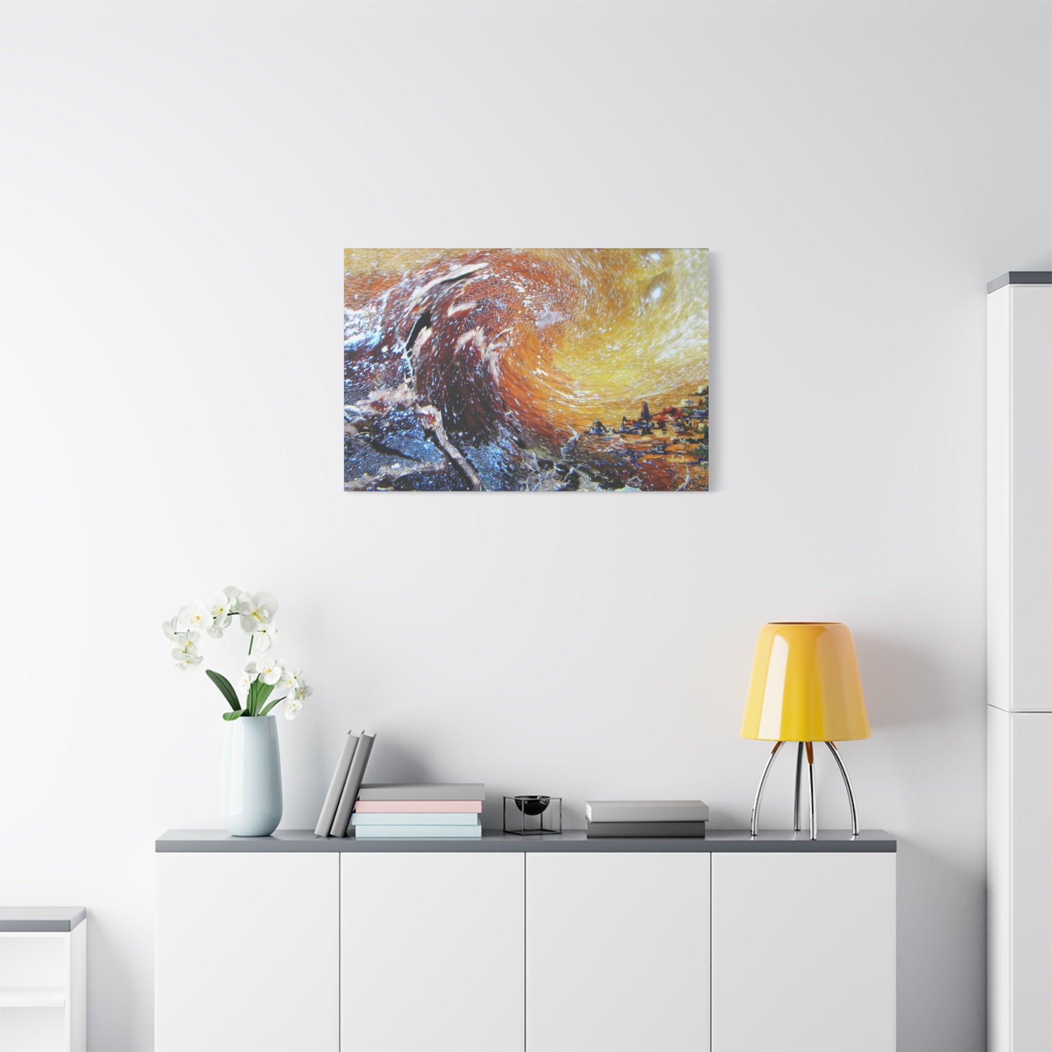 Abstract Ocean Wave Canvas Print