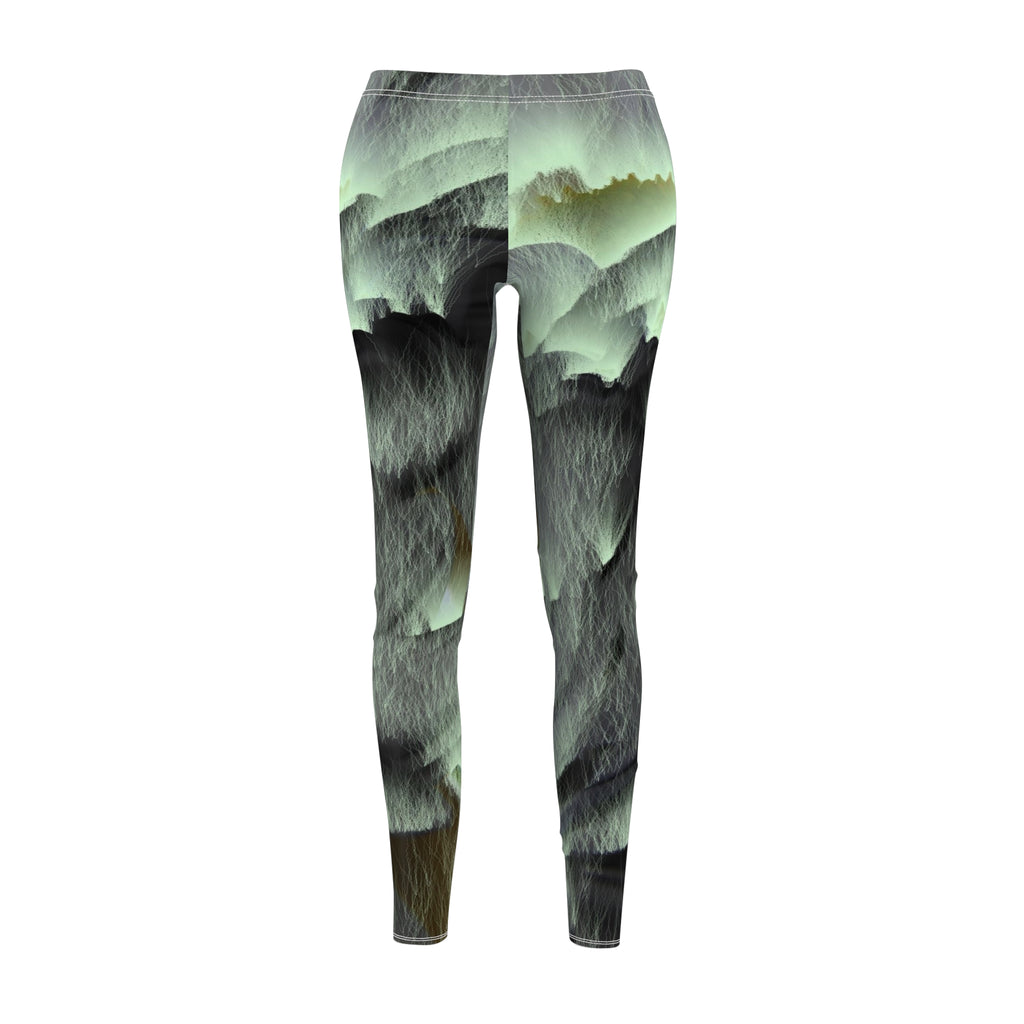 Custom Artwork Women's Leggings Green/Black