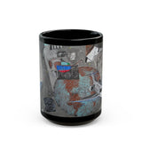  black coffee mug with Aeroplan design