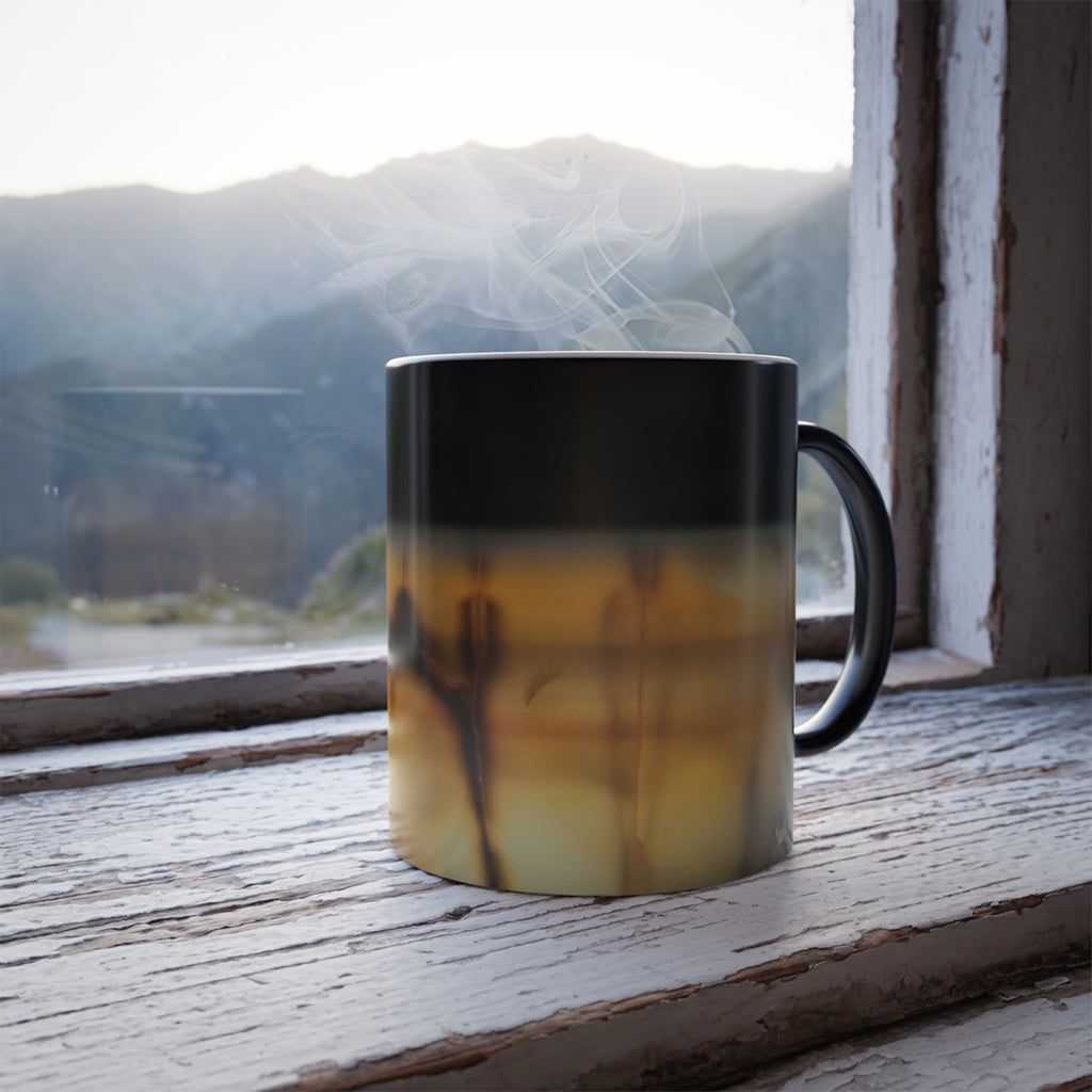 Color Changing Mug, 11oz, Yellow/Black
