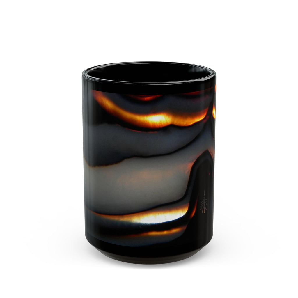 Black Mug with Unique Design 11oz 15oz