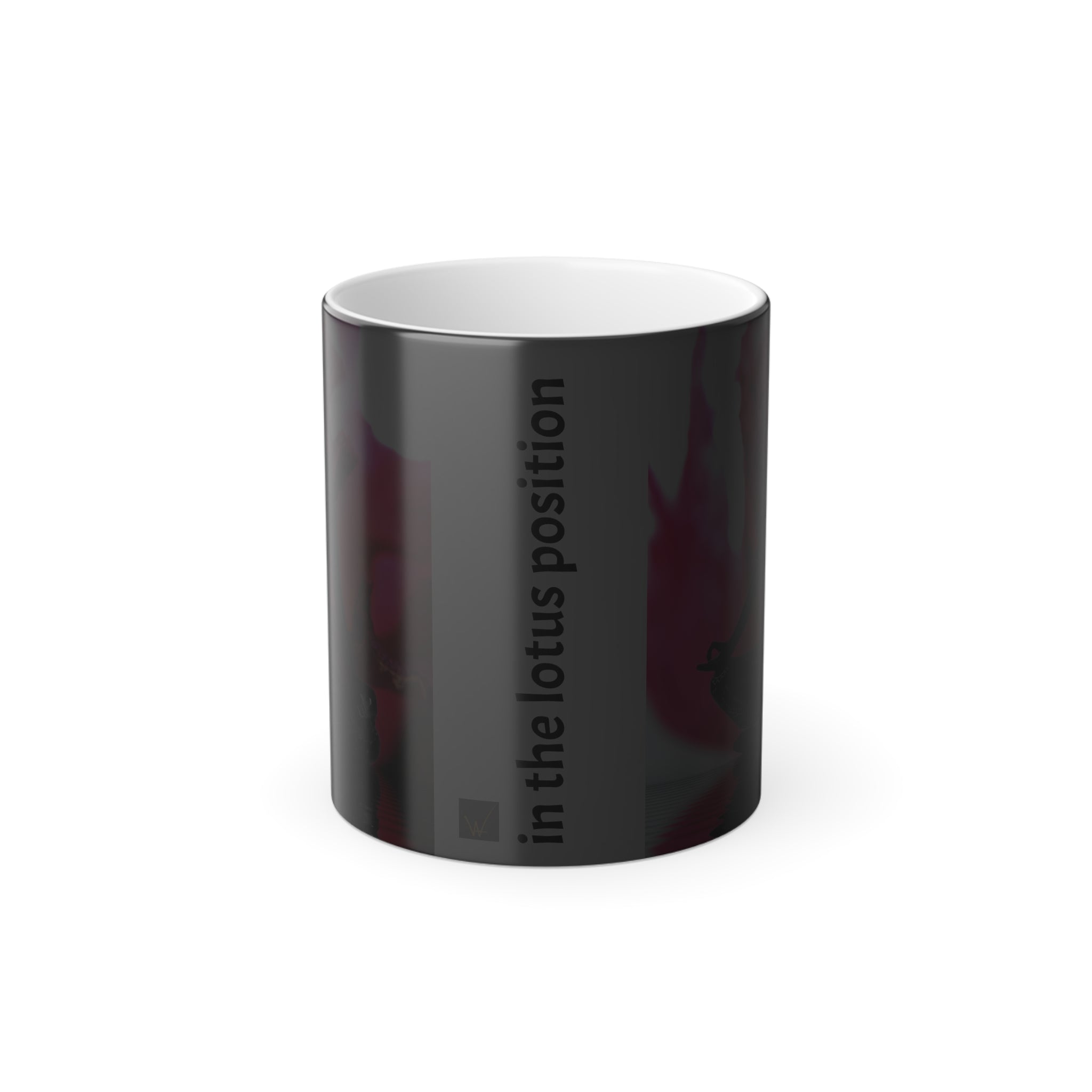 Color Changing Mug, 11oz, Yoga/Lotus