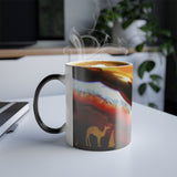 Color Changing Mug, 11oz, Red/Yellow