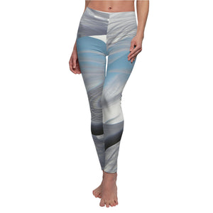 Women's Leggings Blue/white