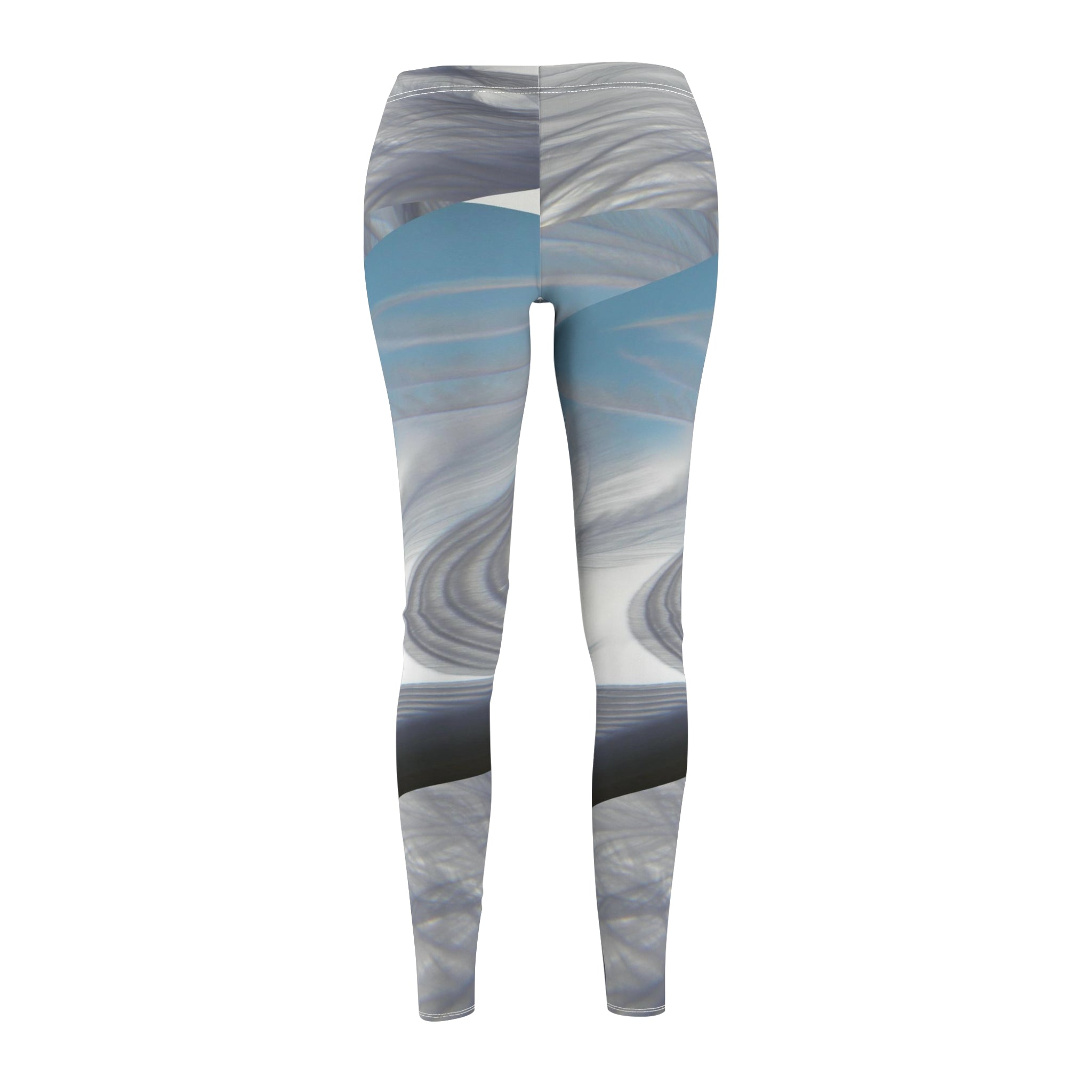 Custom Artwork Women's Leggings Blue/white