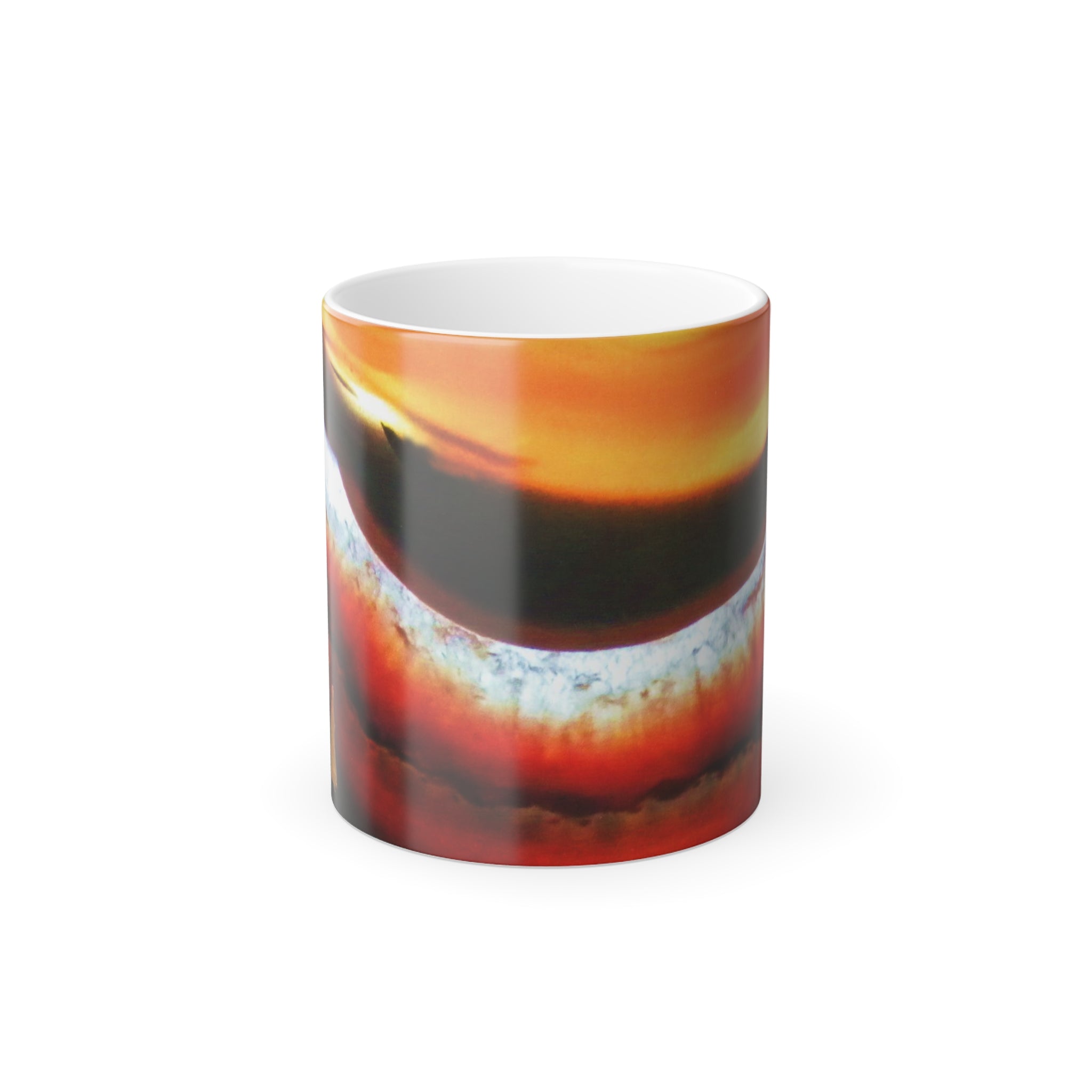 Color Changing Mug, 11oz, Red/Yellow