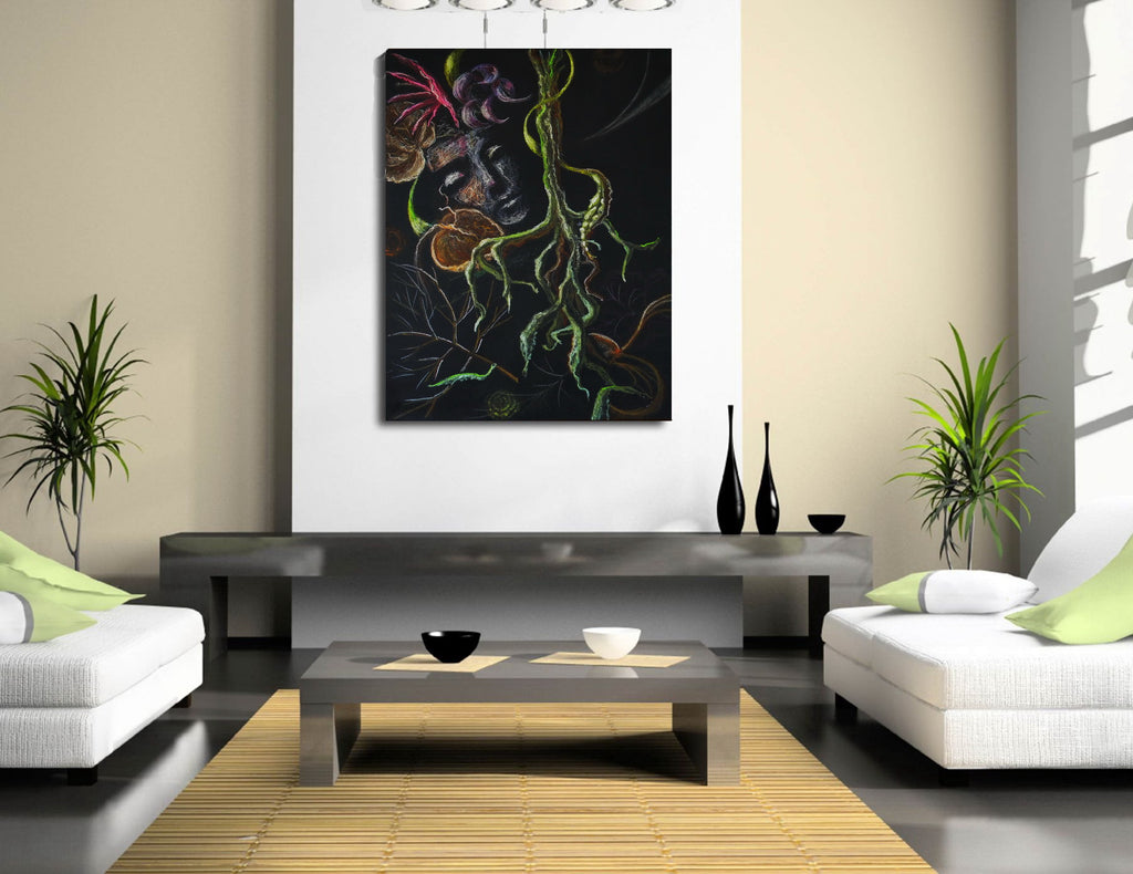 Dreams — Pastel Drawing Canvas Print