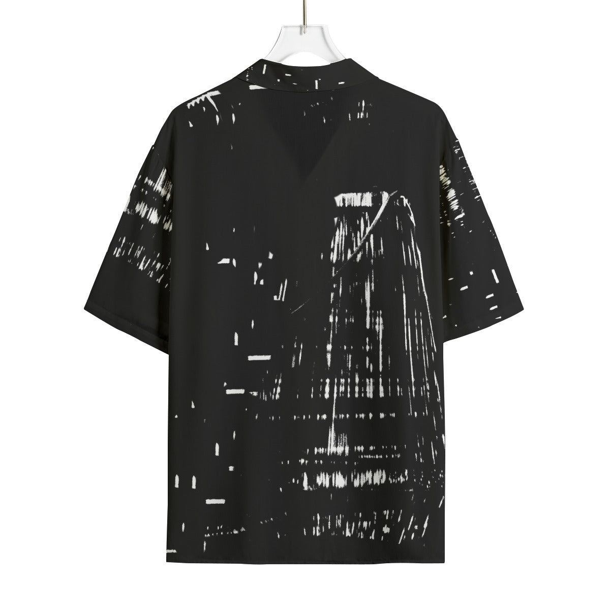 Hawaiian Rayon Shirt Black