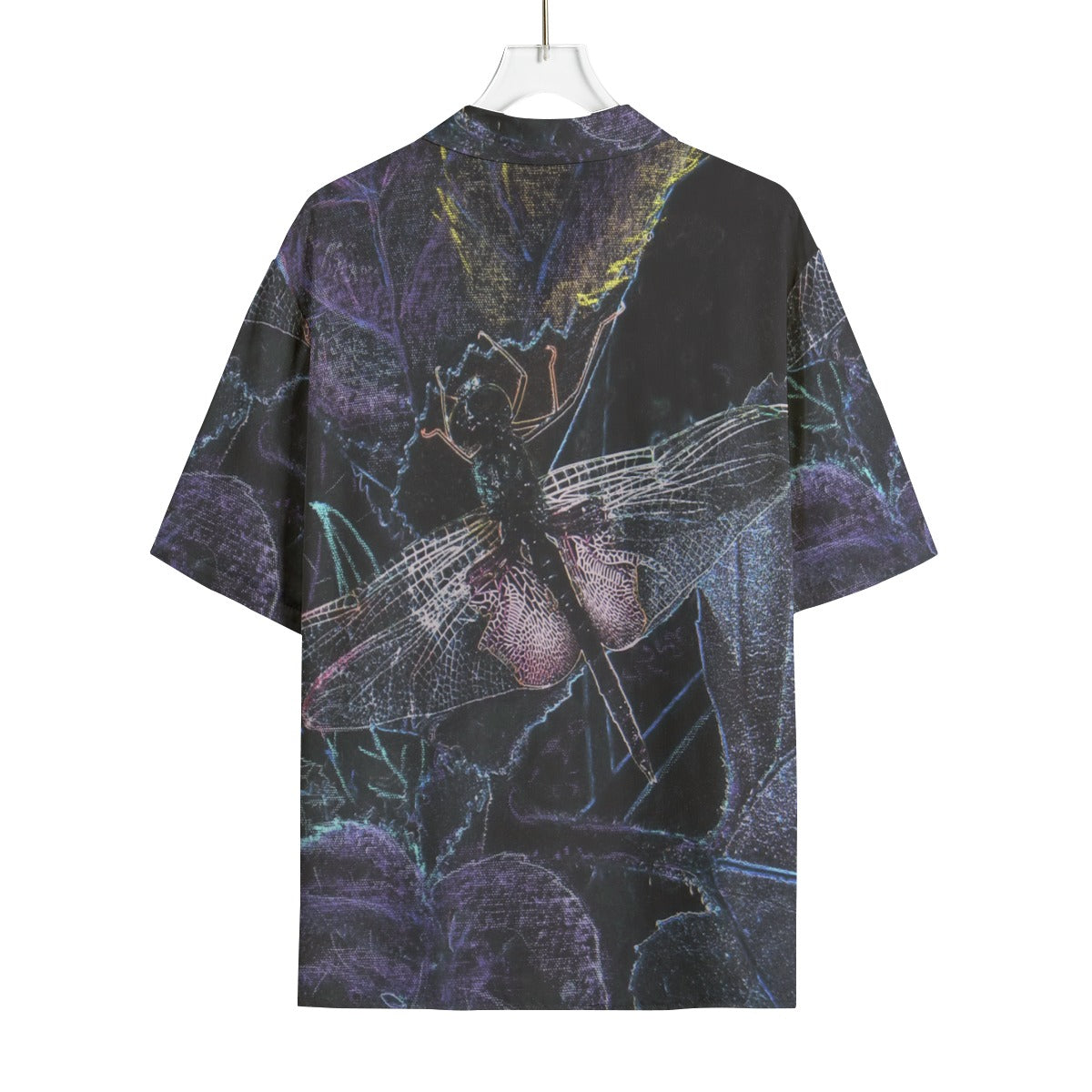 All-Over Print Men's Hawaiian Rayon Shirt Dragonfly