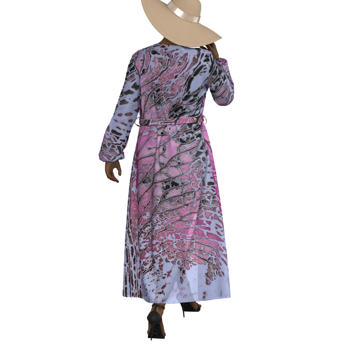 Women's Lace-up Chiffon Robe