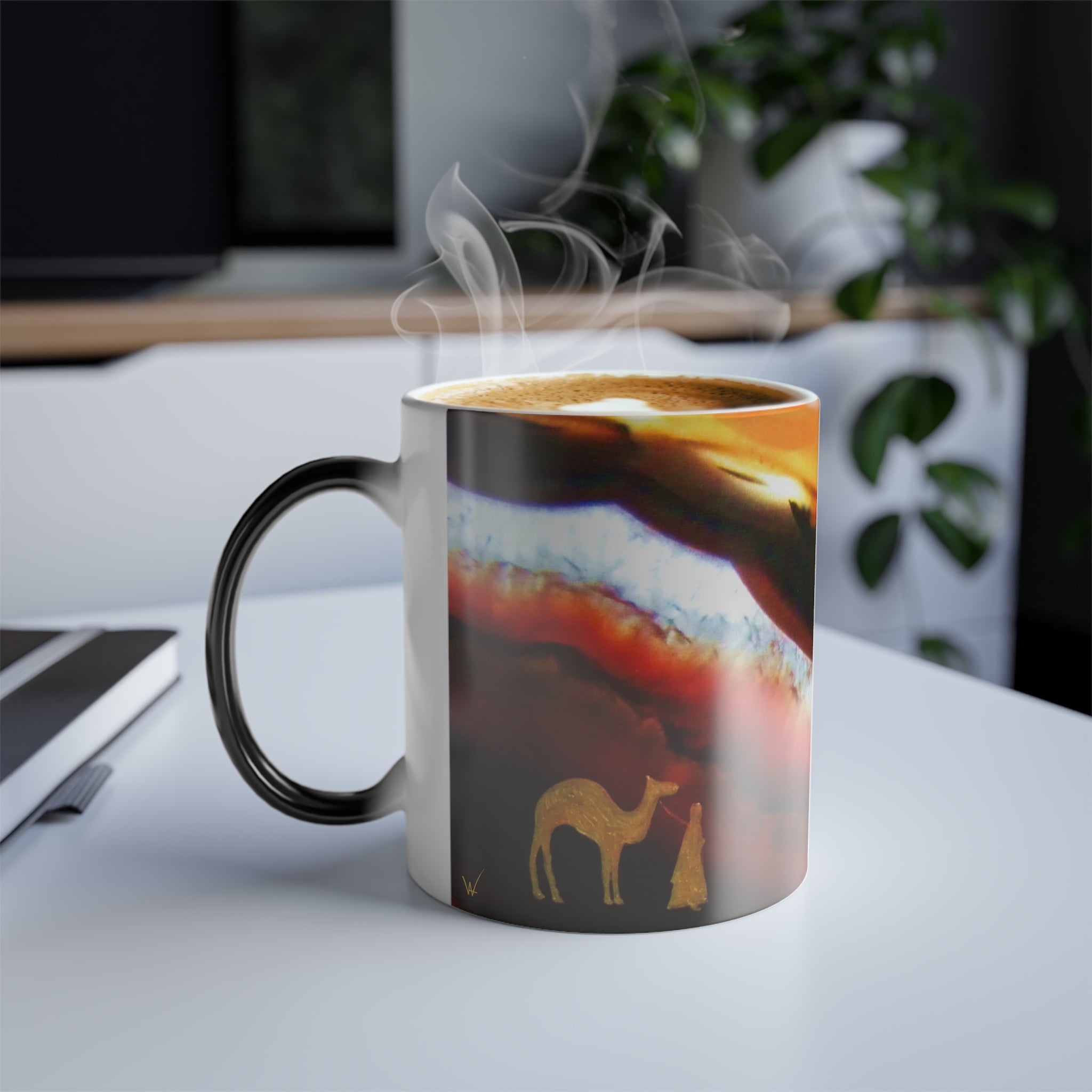 Agate Landscape Color Changing Mug 11oz — Artist Original Art, Free Shipping