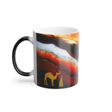 Color Changing Mug, 11oz, Red/Yellow