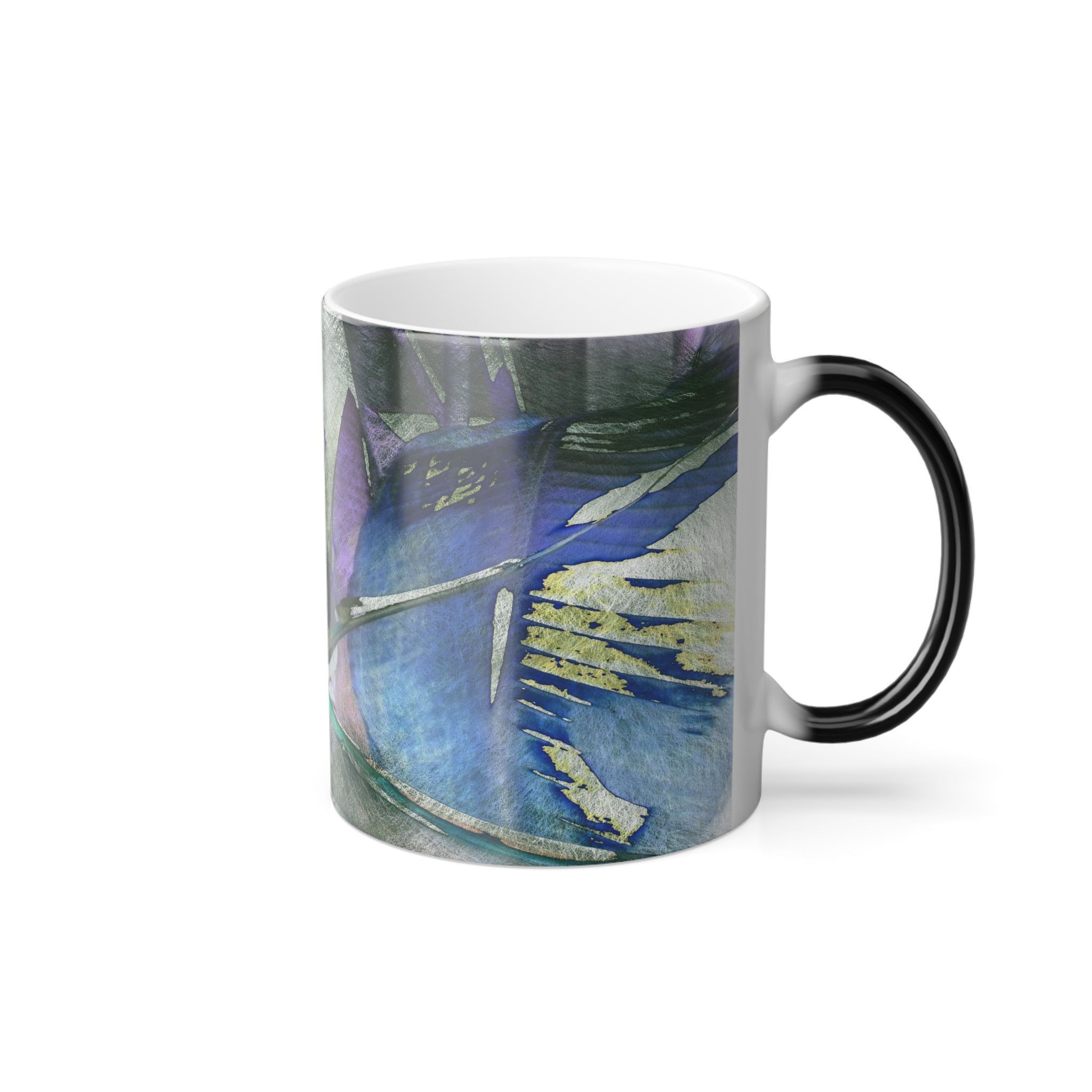 Blue Fantasy Color Changing Mug 11oz — Artist Original Art, Free Shipping