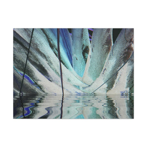 Blue Paradise - Wall Art Canvas Print Blue/Gray/Green