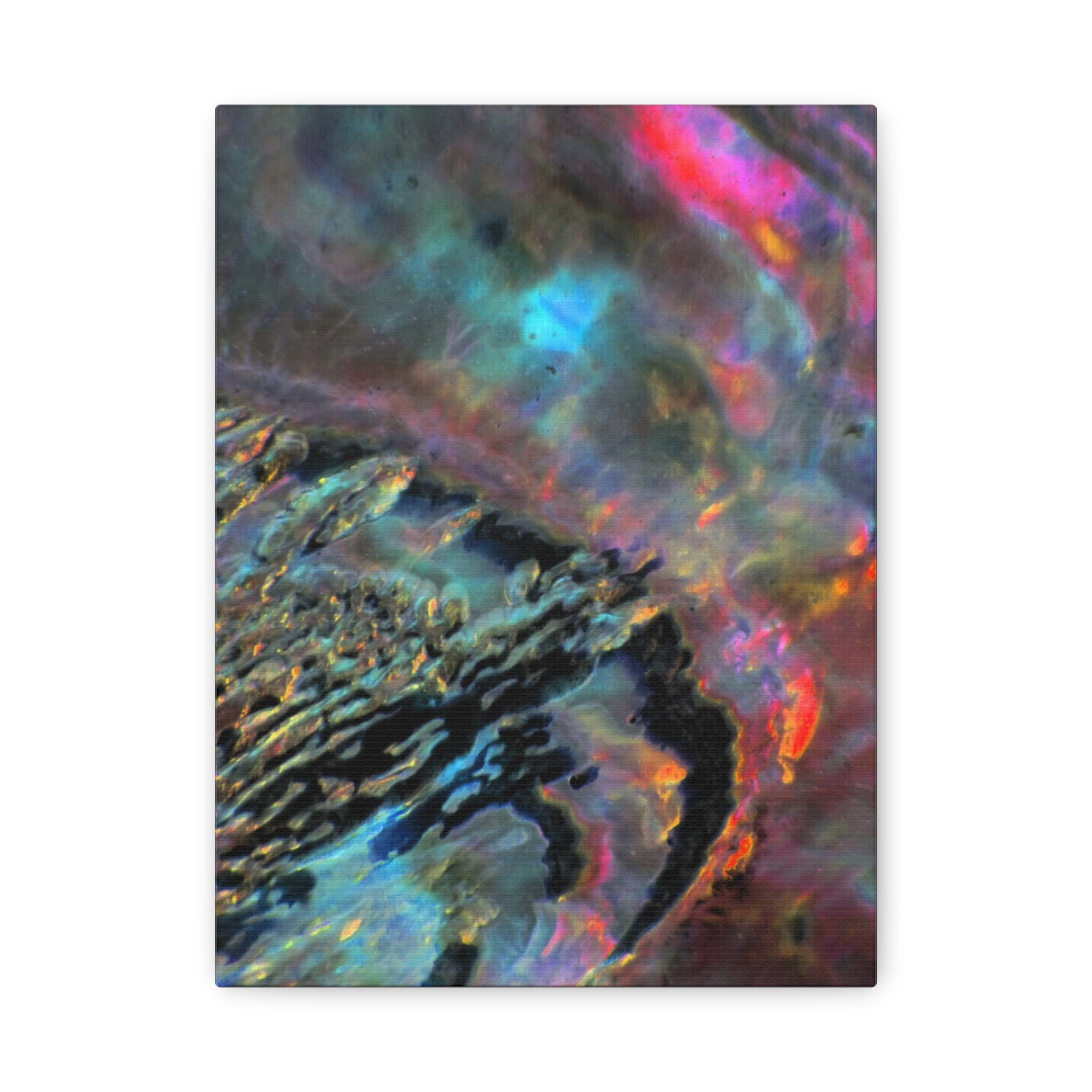 Colorful abstract art print on a white background
