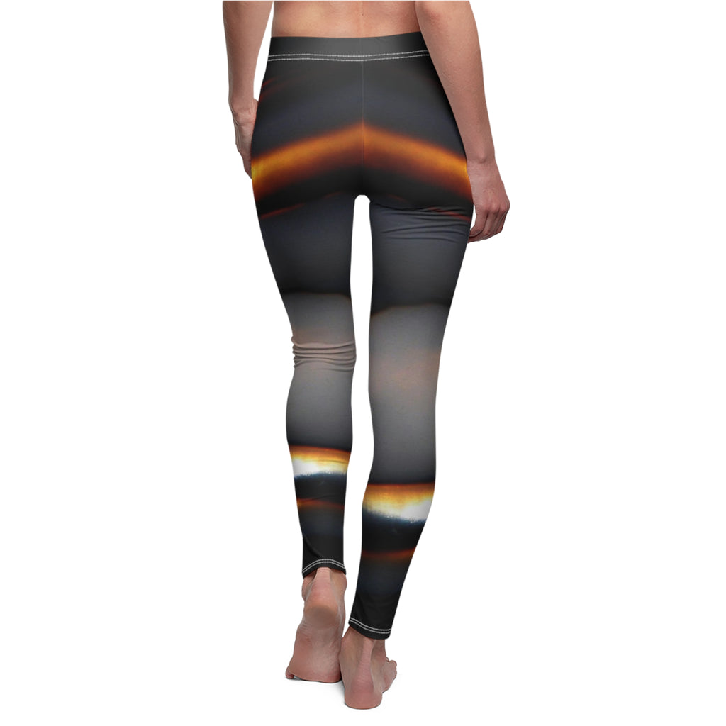Women's Leggings Black/Orange