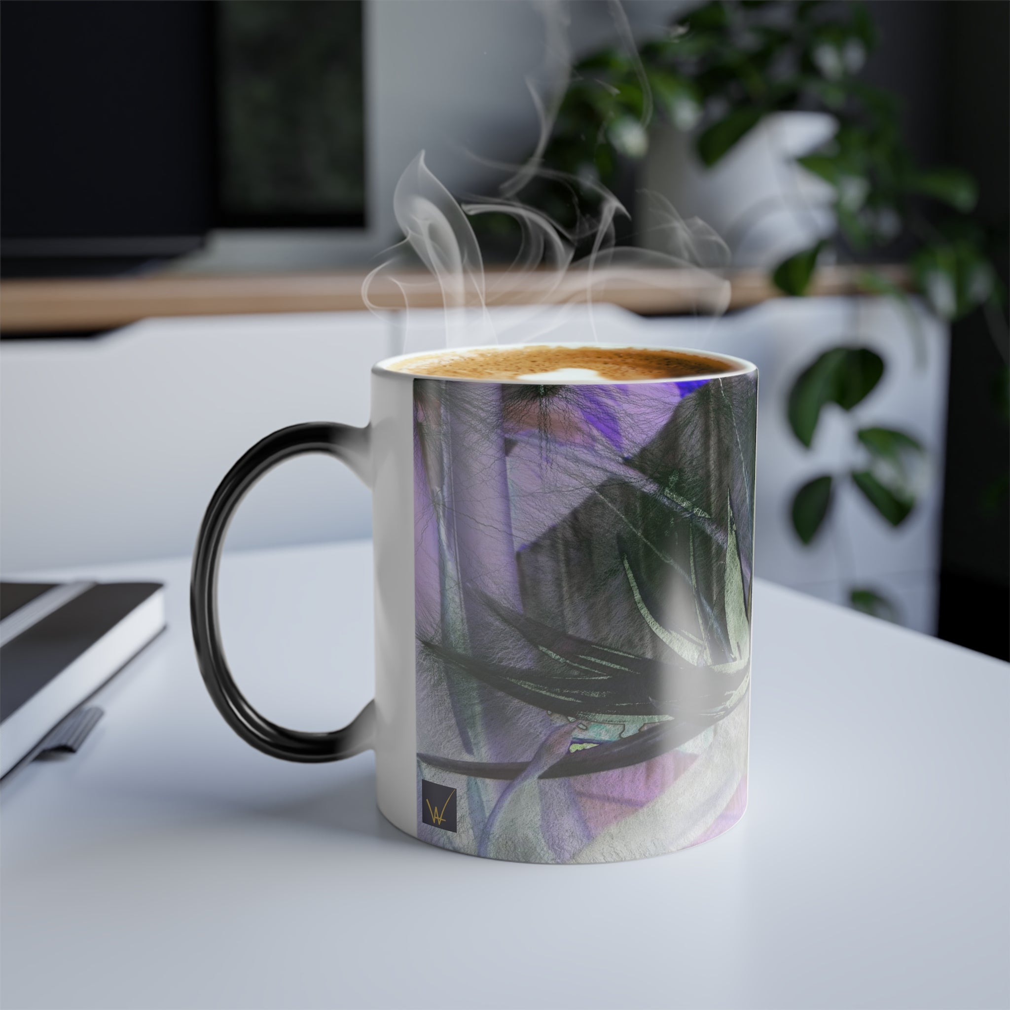 Blue Fantasy Color Changing Mug 11oz — Artist Original Art, Free Shipping