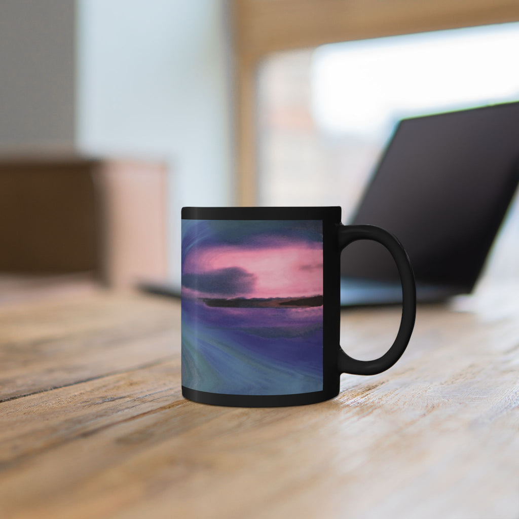 Stunning Abstract Art Mug, Colorful Coffee Cup for Art Lovers, Unique Ceramic Gift, Cozy Vibe for Home or Office, Perfect for Birthdays