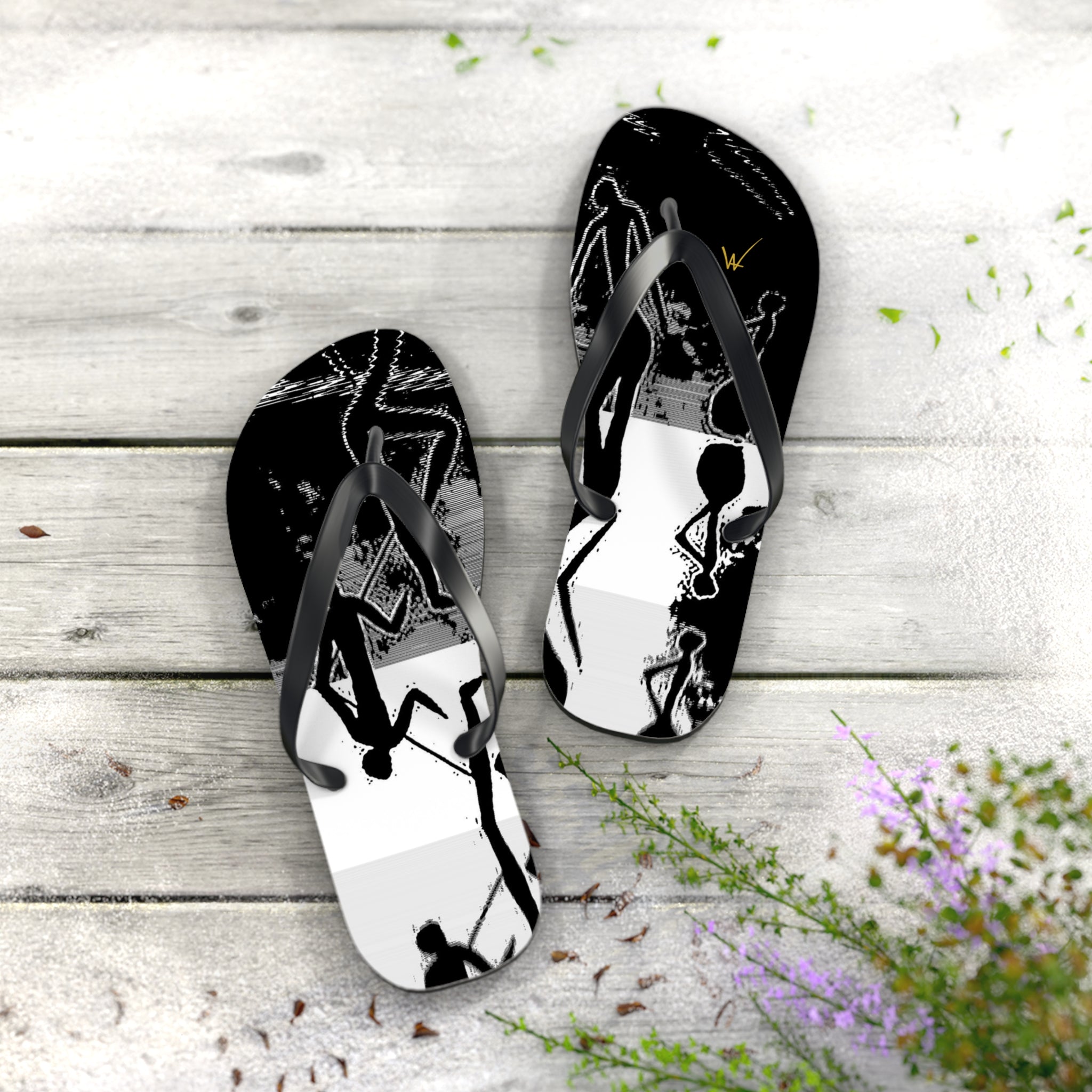 Flip Flops Black & White 