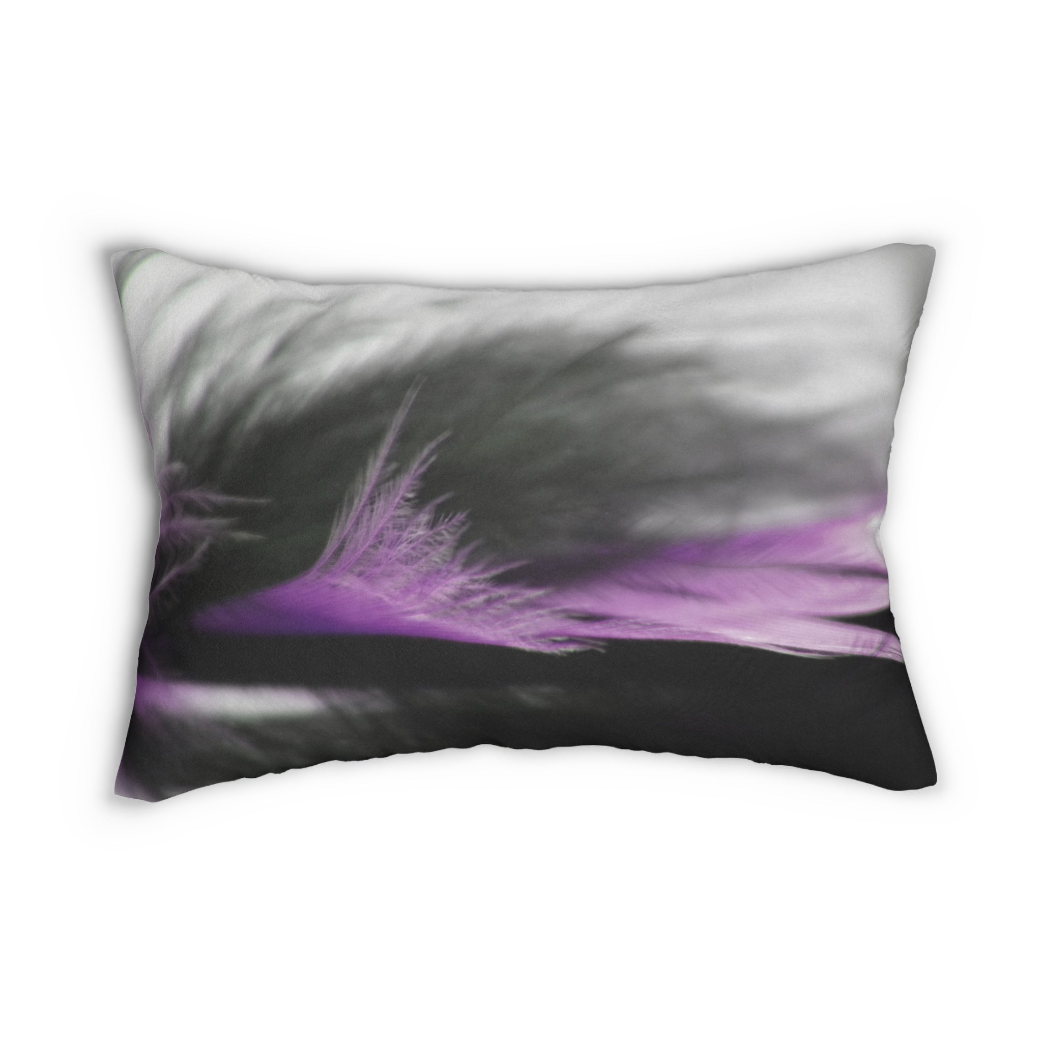 Custom Artwork Lumbar Pillow Lilac/Gray
