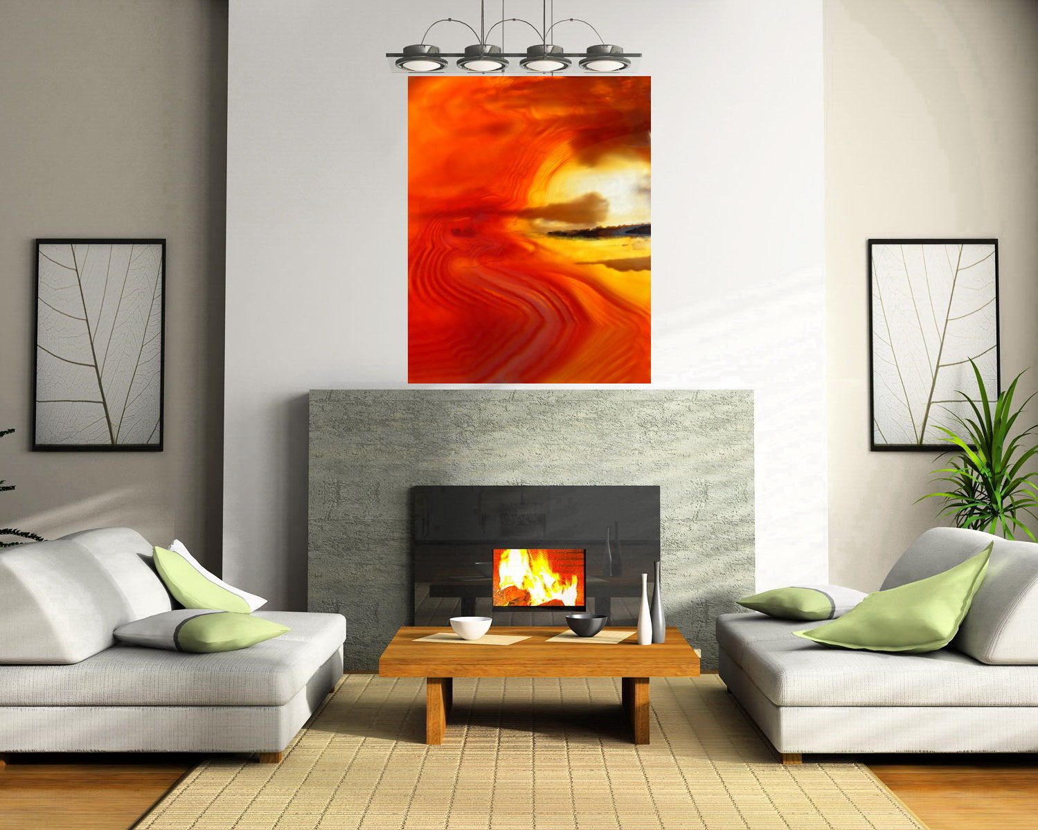 Agate Landscape Microphotography Canvas Print | The Micro-Art Gallery