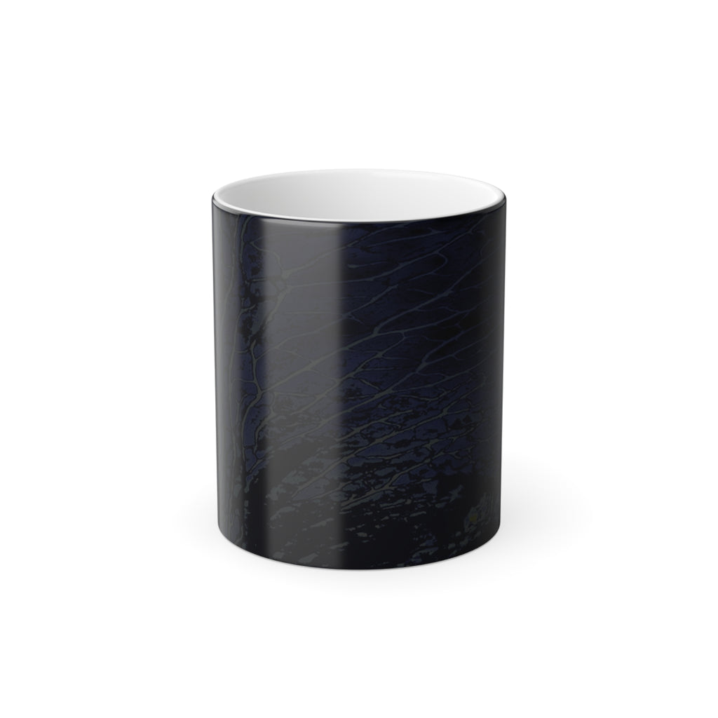Blue Ocean Color Changing Mug 11oz — Artist Original Art, Free Shipping