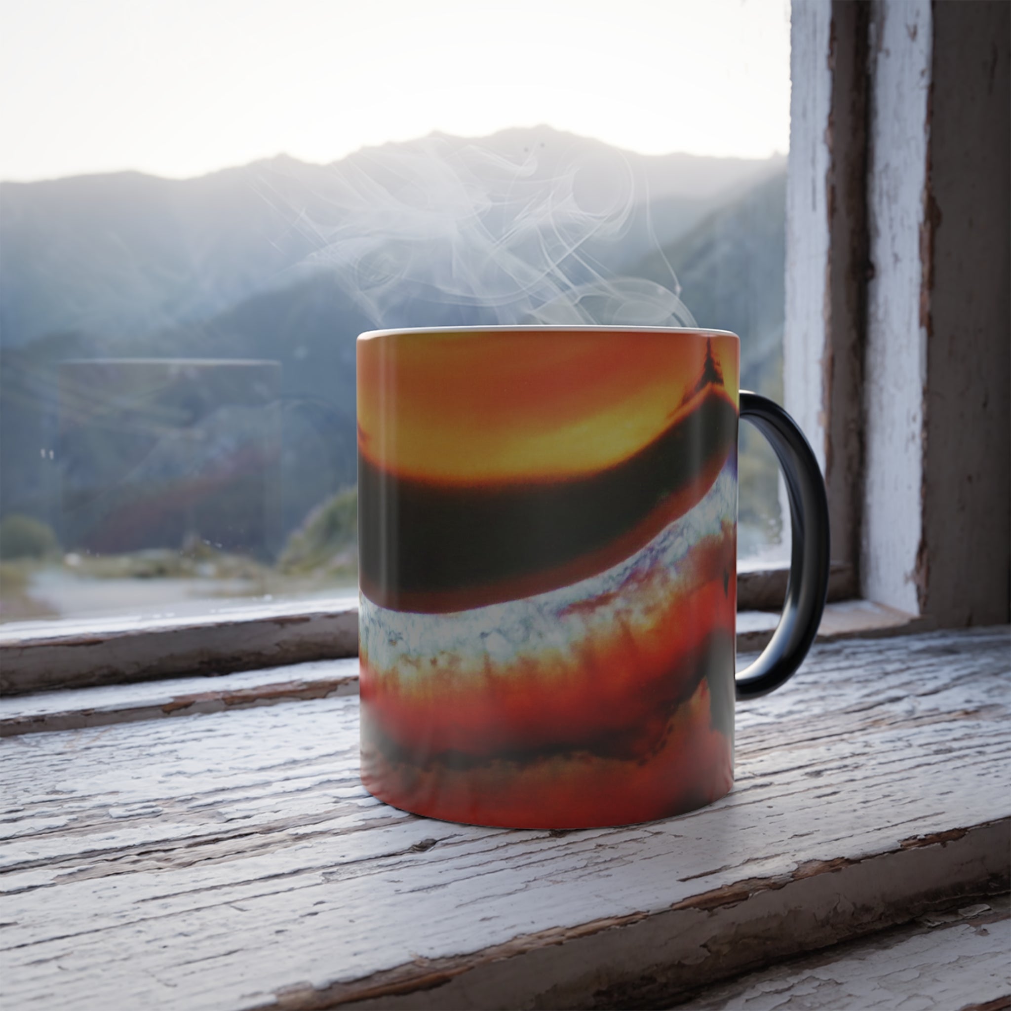 Agate Landscape Color Changing Mug 11oz — Artist Original Art, Free Shipping