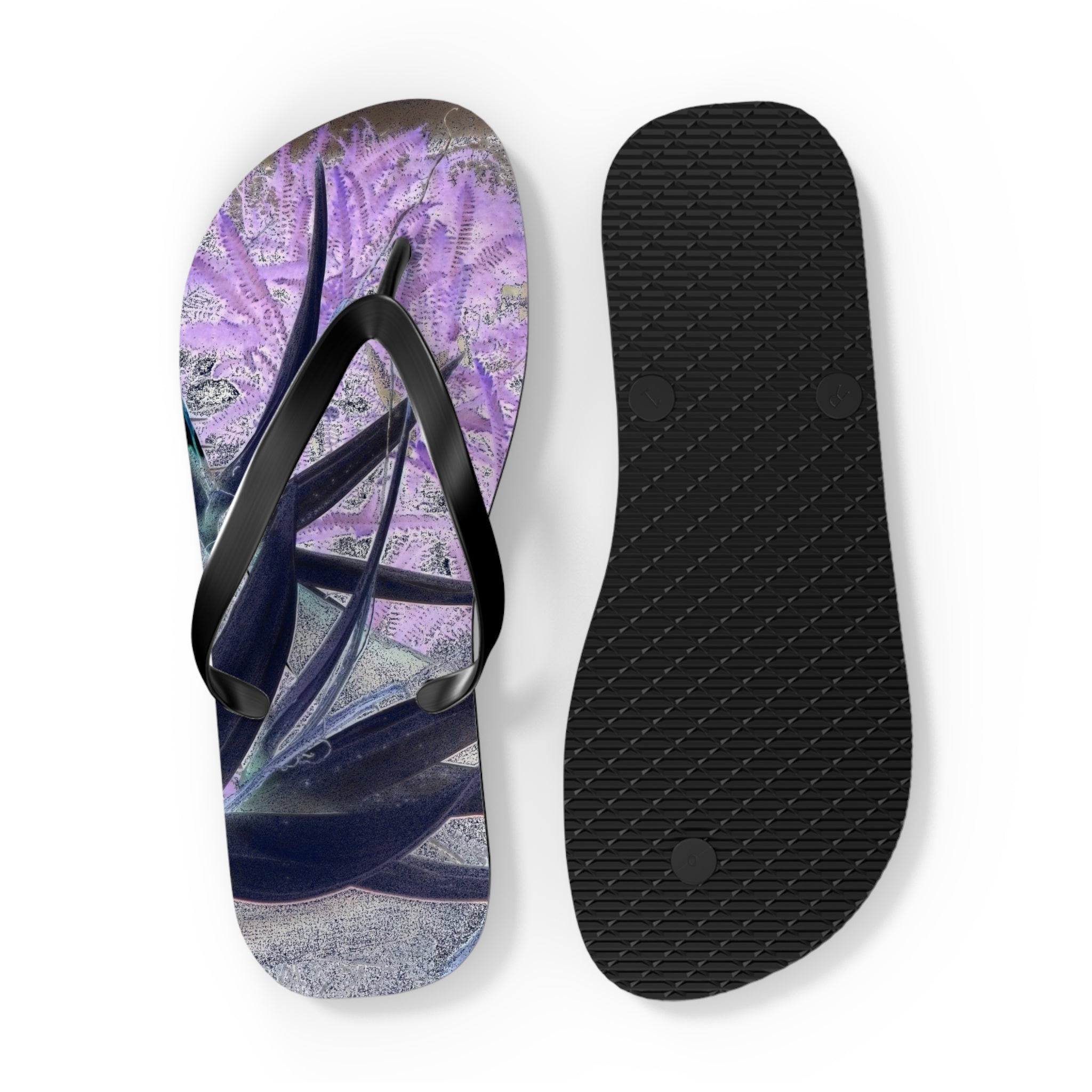 Flip Flops Purple & Black 