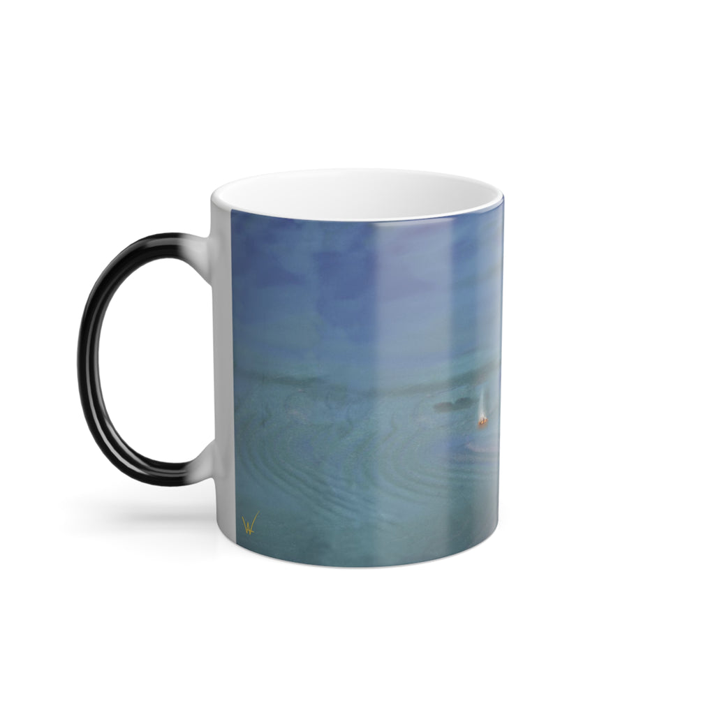 Key West Sunset Color Changing Mug 11oz — Microphotography Stone Art, Free Shipping