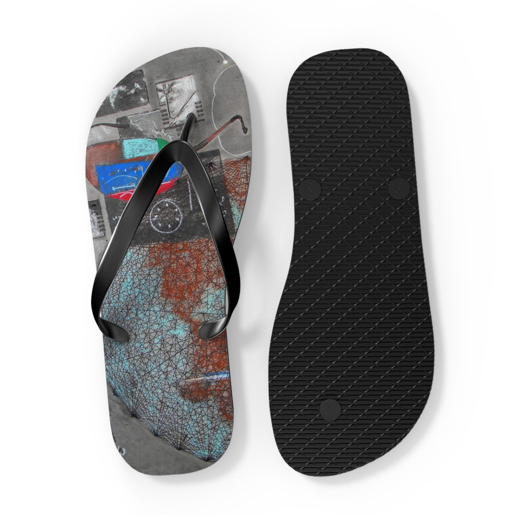 Aviation Picture Flip Flops